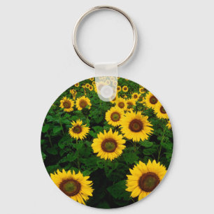 sunflower field key ring