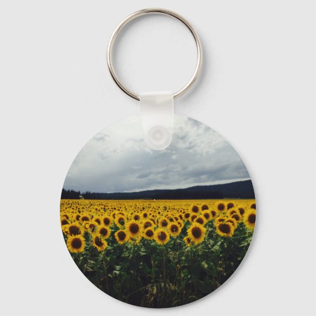 Sunflower Field Keychain (Front)