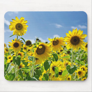 Sunflower Field Mouse Mat