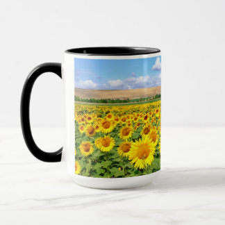 Sunflower field mug