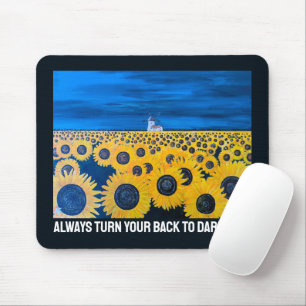 Sunflower Field Painting by Alfred Fox Mouse Mat