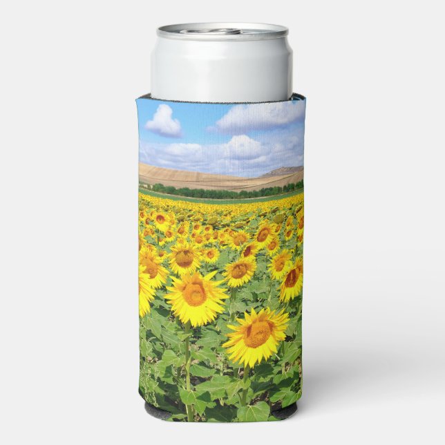 Sunflower field seltzer can cooler (Seltzer Back)