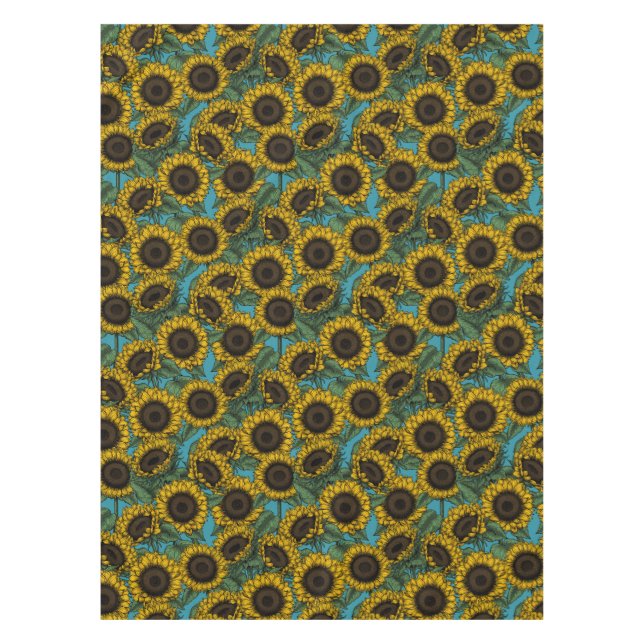 Sunflower field tablecloth (Front)