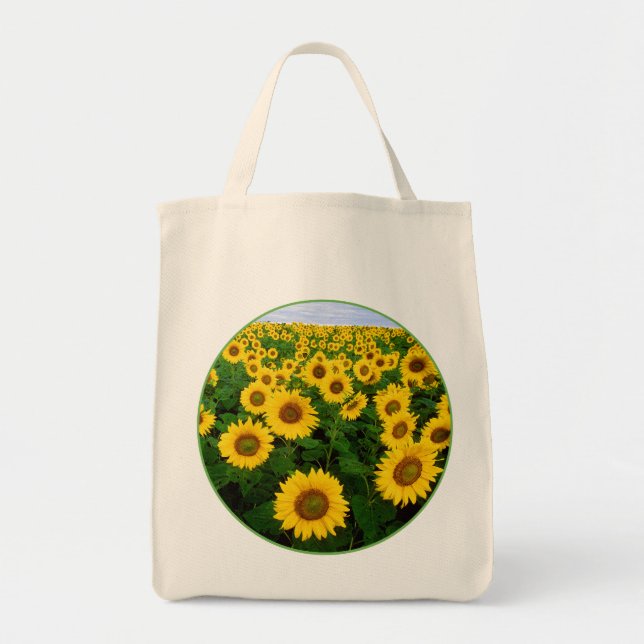 Sunflower Field Tote Bag (Front)