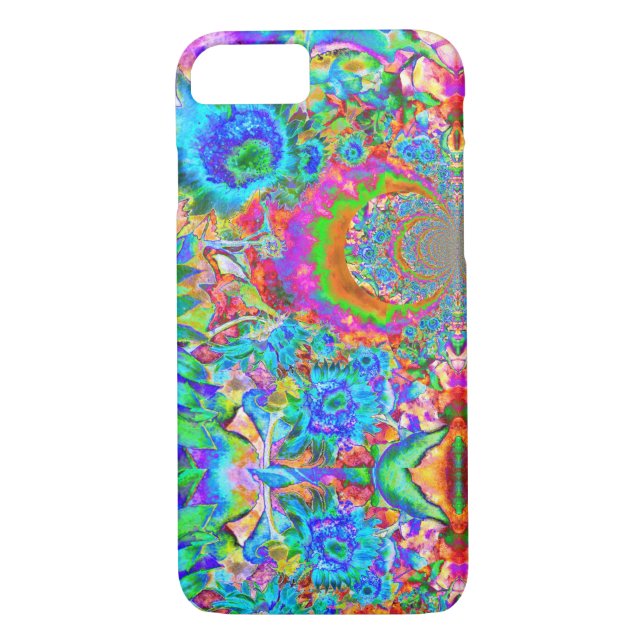 Sunflower fields forever -blue Case-Mate iPhone case (Back)