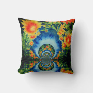 Sunflower fields forever cushion