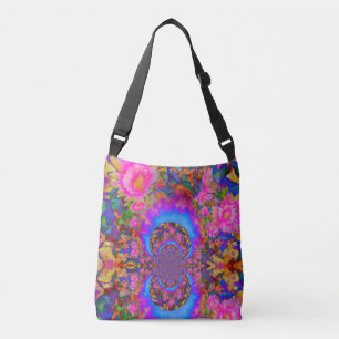 Sunflower fields forever -pink crossbody bag