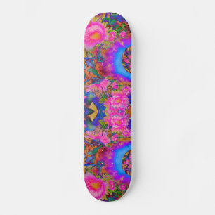 Sunflower fields forever -pink skateboard