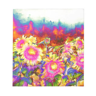 Sunflower Fields Notepad