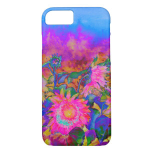 Sunflower Fields - pink iPhone 8/7 Case