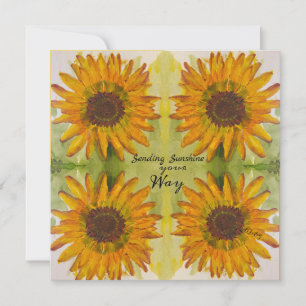 Sunflower Flat Thank You Card