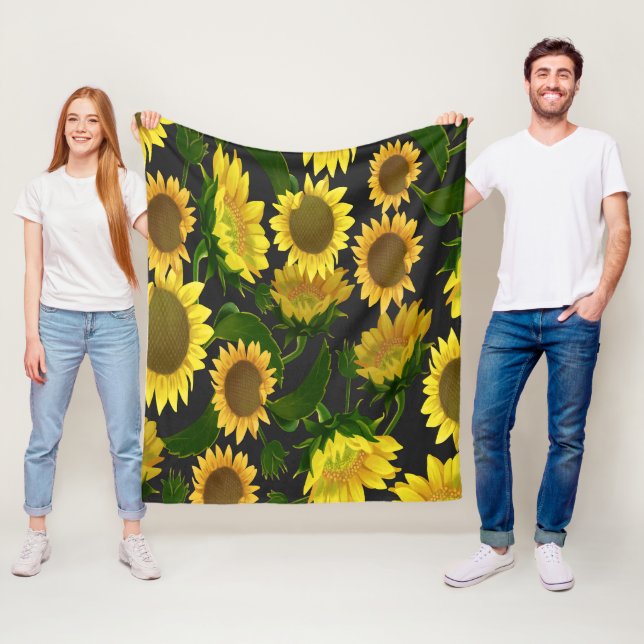 Sunflower Fleece Blanket (In Situ)