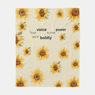 sunflower Fleece Blanket