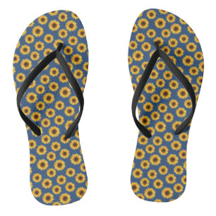 Sunflower Flip Flops