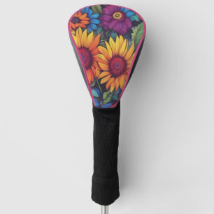 Sunflower Floral #212 -  Golf Head Covers