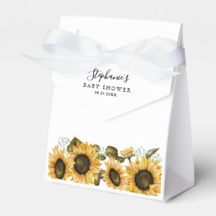 Sunflower Floral Baby Shower Favour Box