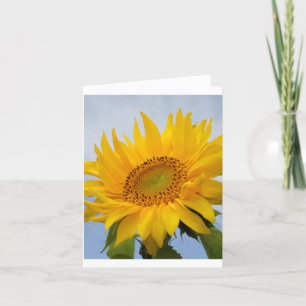 Sunflower Floral Blank Note Card