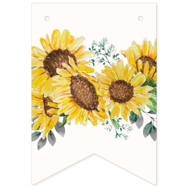 sunflower, floral BUNNING BANNER (Sixteenth Flag)
