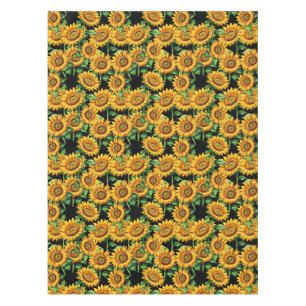 Sunflower Floral Cottagecore Pattern Tablecloth
