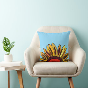 Sunflower Floral Cushion