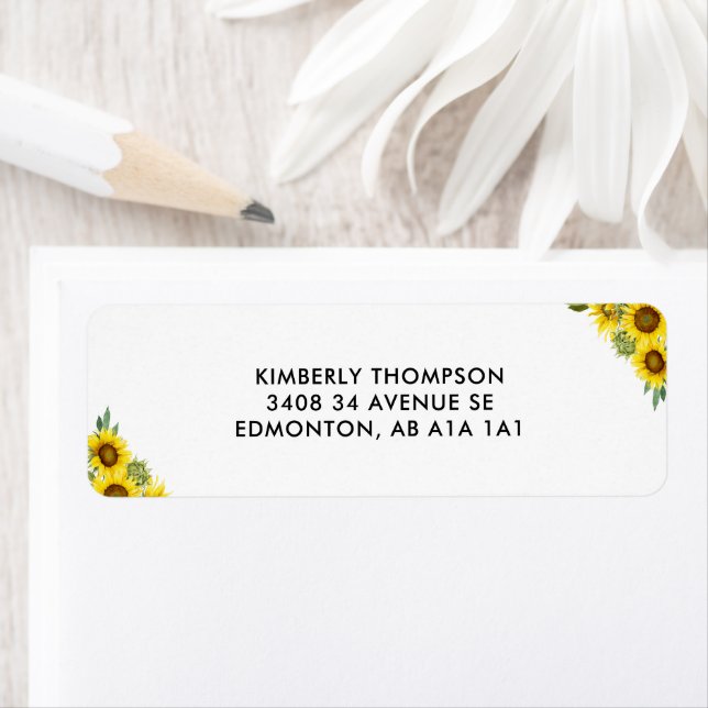 Sunflower Floral Custom Modern Graduation (Insitu)
