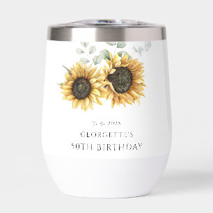 Sunflower Floral Eucalyptus 50th Birthday Party