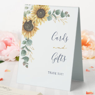 Sunflower Floral Eucalyptus Cards and Gifts