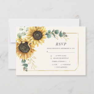 Sunflower Floral Eucalyptus Leaves Greenery RSVP