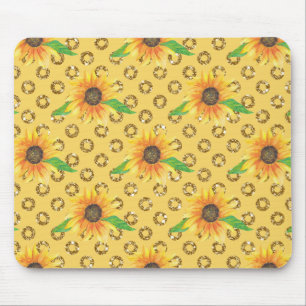 Sunflower Floral Express Mouse Mat