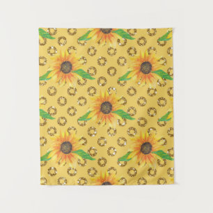 Sunflower Floral Express Tapestry