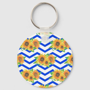Sunflower Floral Gardens Key Ring