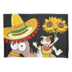 Sunflower Floral Horse Pillow Case