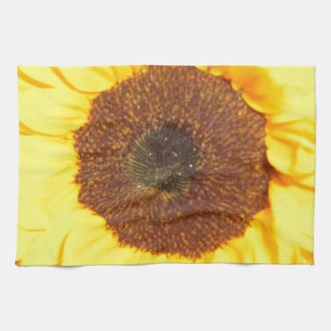 Sunflower Floral Nature Flower Tea Towel (Horizontal)