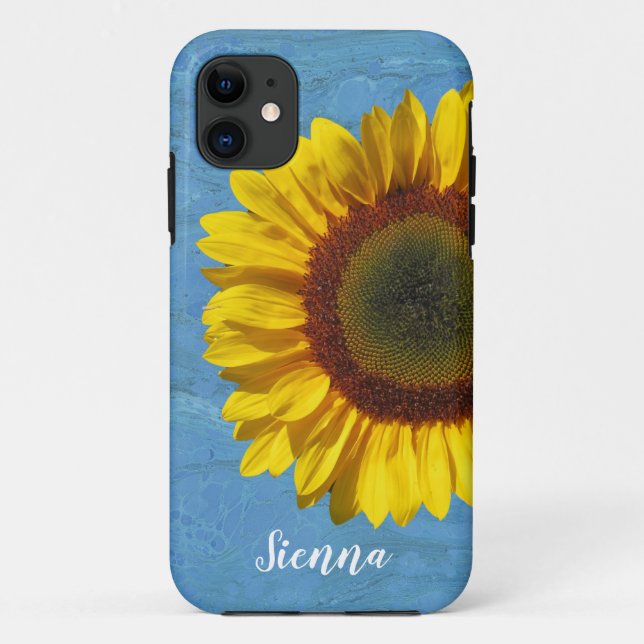 Sunflower Floral OtterBox iPhone Case (Back)