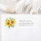 Sunflower Floral Return Address Label