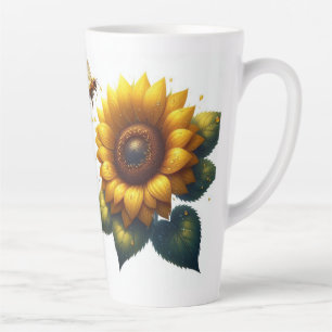 Sunflower Floral Summer Latte Mug