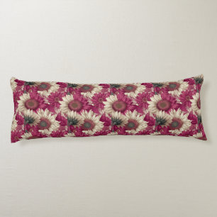 Sunflower Flower Aesthetic Decor Boho Memory Foam Body Cushion