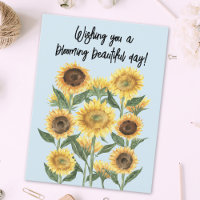 Sunflower Flower Floral Editable Quote