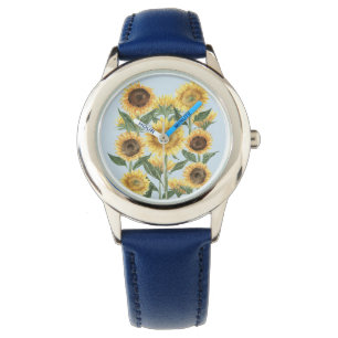 Sunflower Flower Floral Kids Watch