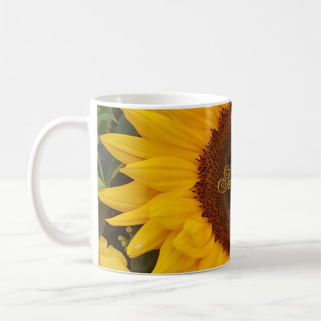Sunflower Flower Floral Photography Mug (Left)