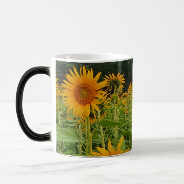 Sunflower flower magic mug (Left)