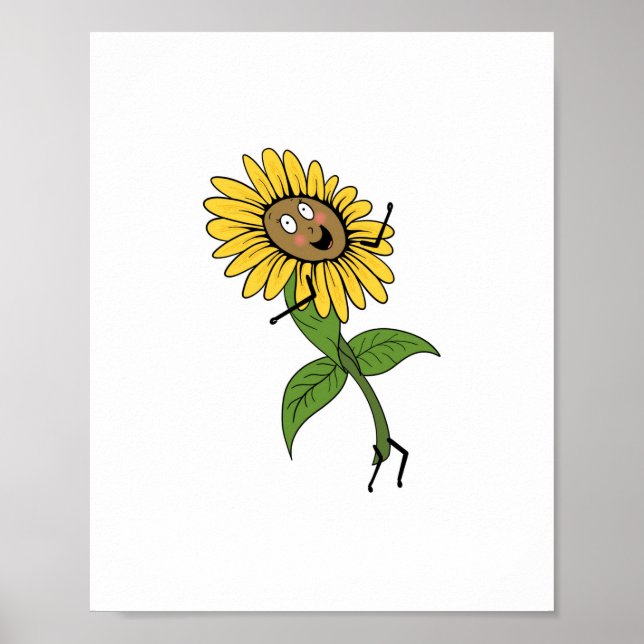Sunflower, flower theme poster (Front)