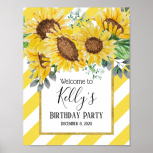 sunflower, flowers, floral, welcome sign