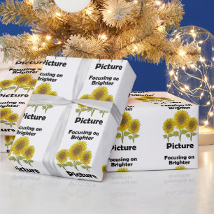 Sunflower Focusing On Brighter Picture Graduation  Wrapping Paper