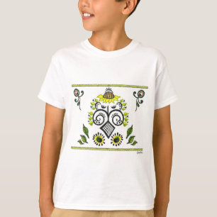 Sunflower Folk Pattern by Alexandra Cook T-Shirt