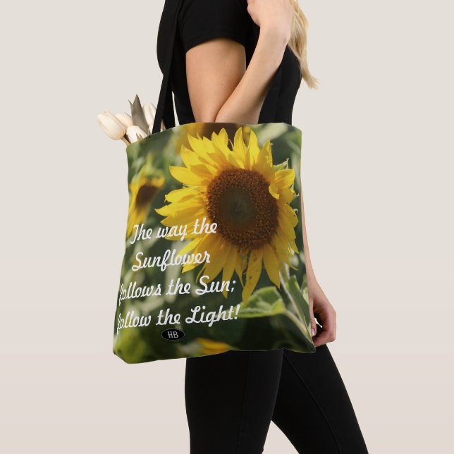 Sunflower - Follow the Light Tote Bag (Close Up)