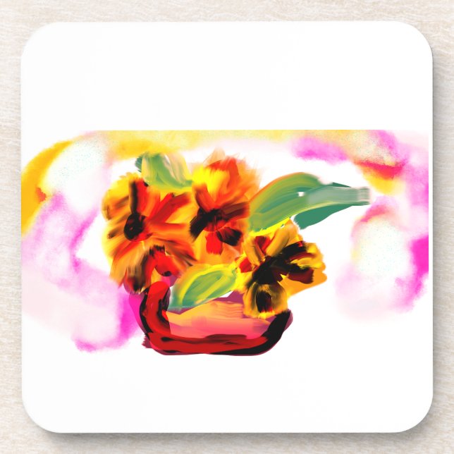 Sunflower for mother's day  coaster (Front)