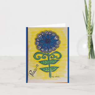 Sunflower for Peace Card