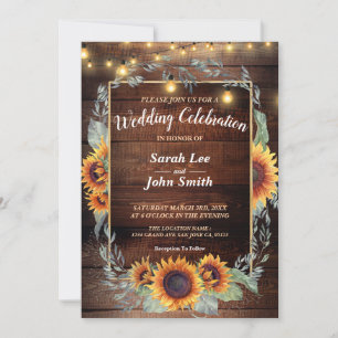 Sunflower Frame Invitation