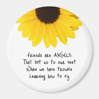 Sunflower Friends Are Angels Quote